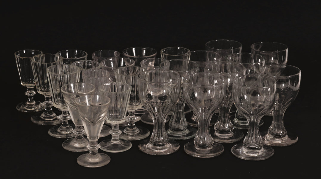 Glas 25 delar, 18/1900-tal