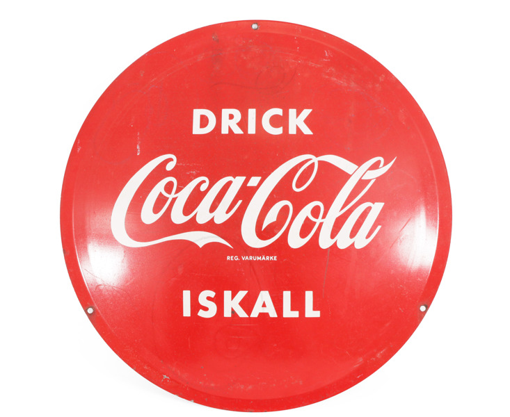 Reklamskylt, "Coca-Cola", 1900-talets andra hälft