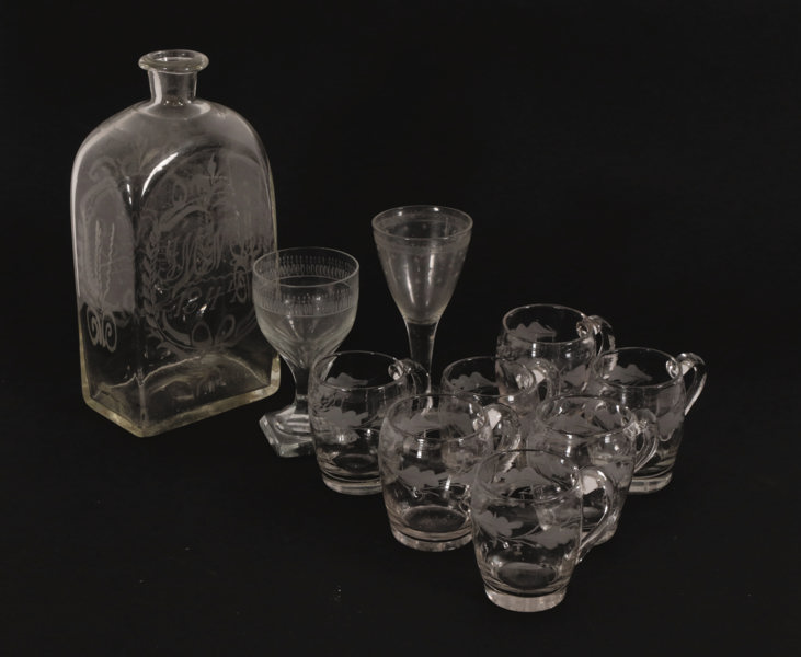 Glas 10 delar, 1800-tal