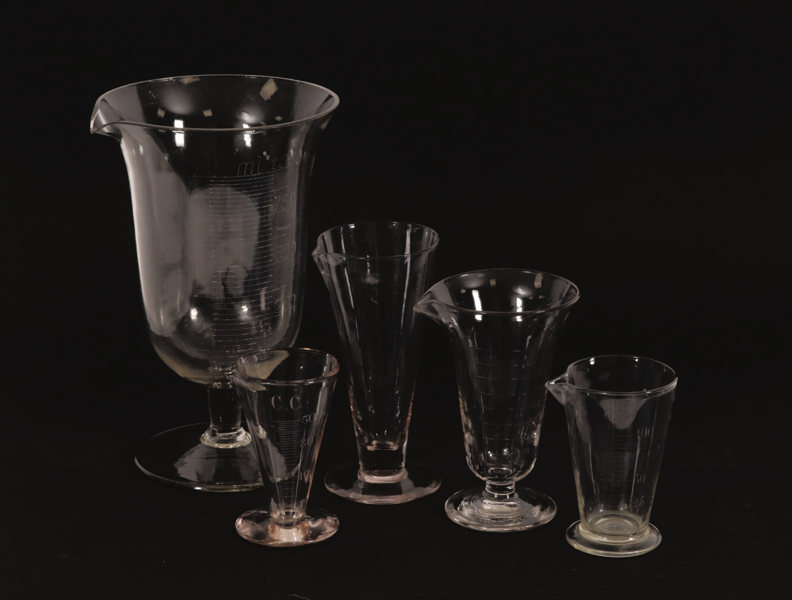 Mätglas 5st, 18/1900-tal