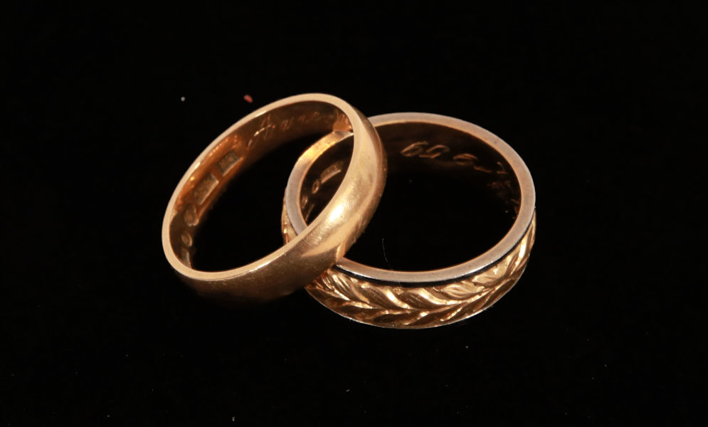 Ringar 2st, 18k