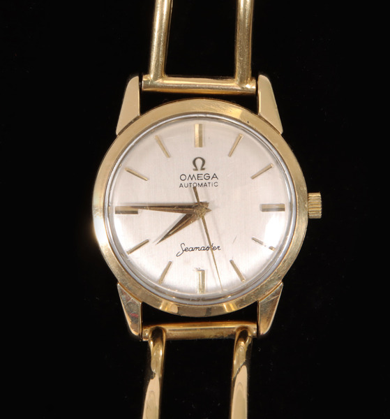 Herrarmbandsur, Omega, Seamaster, 14k