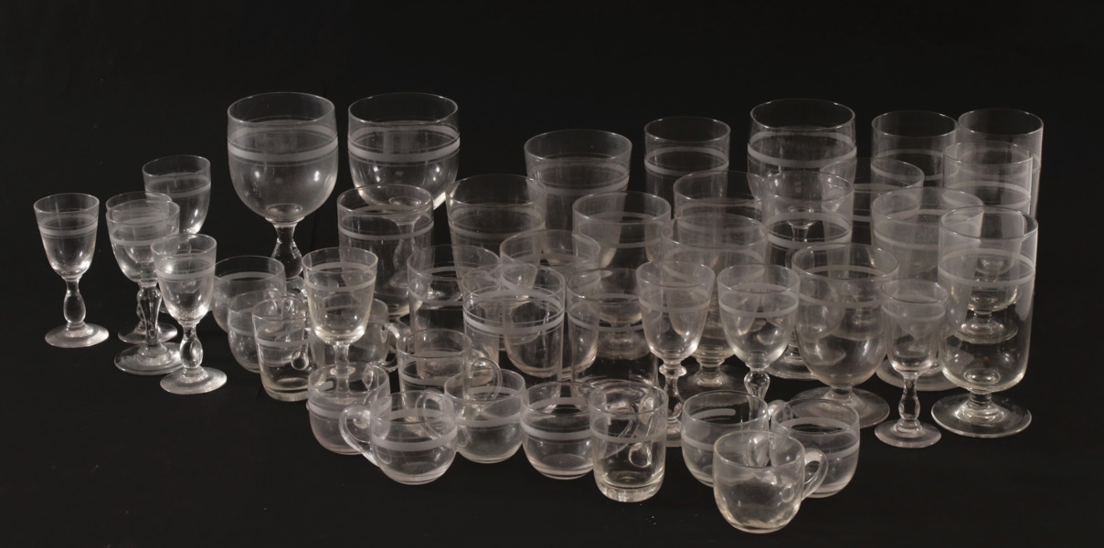 Glas 44 delar, Rydbergsmodell, 18/1900-tal