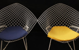 Fåtöljer ett par, "Diamond Chair", Harry Bertoia, 1900-talets andra hälft