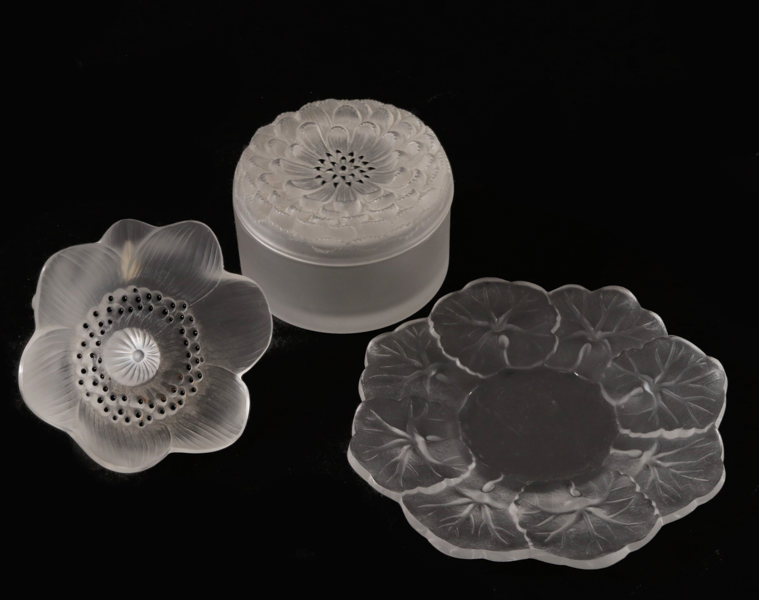 Glas 3 delar, Lalique, Frankrike