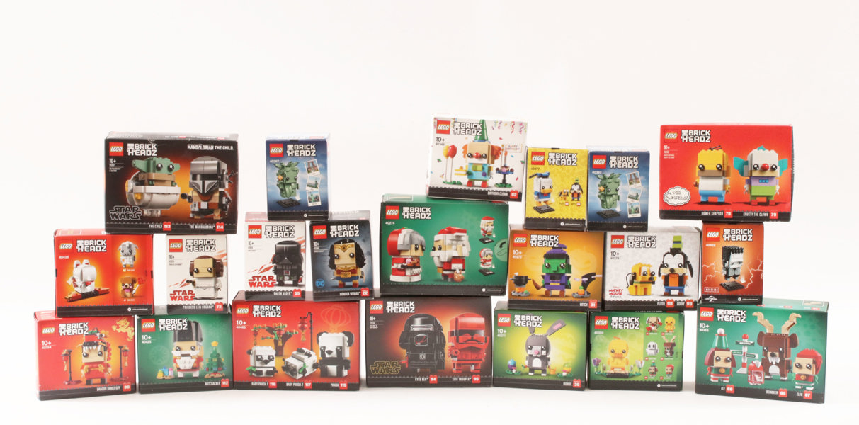 Kartonger med LEGO 21st, Brickheadz