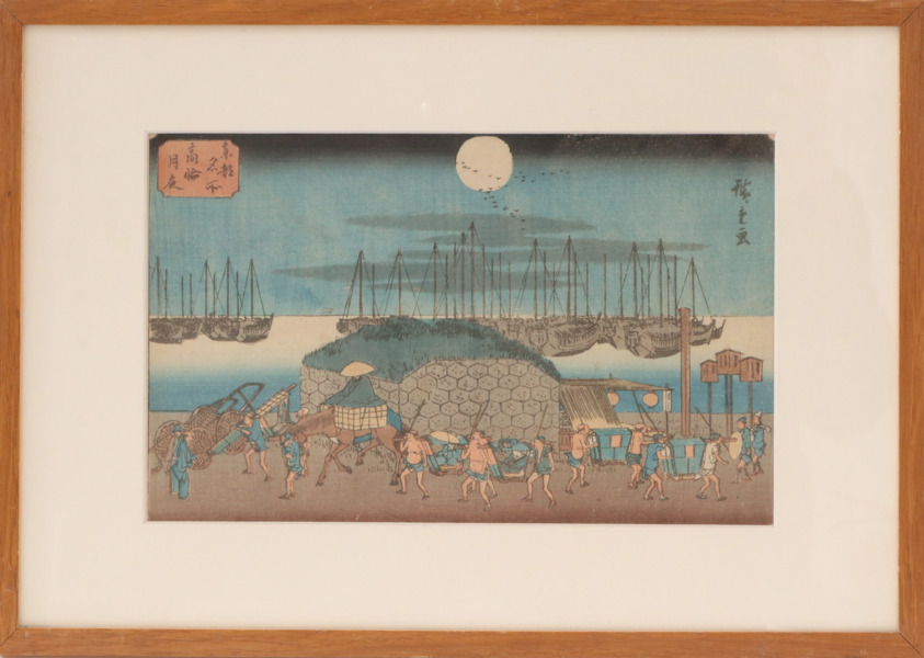 Träsnitt, Japan, efter Hiroshige