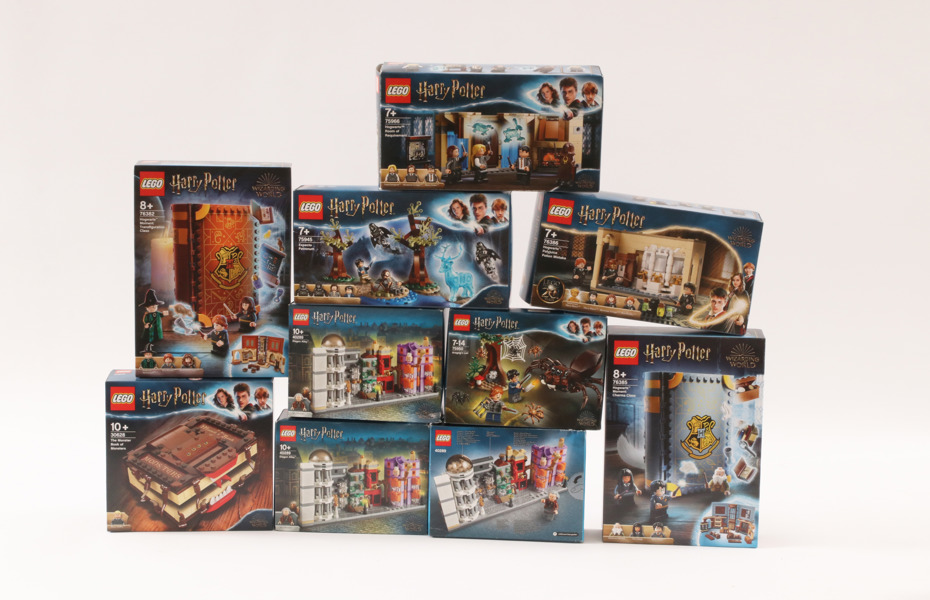 Kartonger med LEGO 10st, Harry Potter