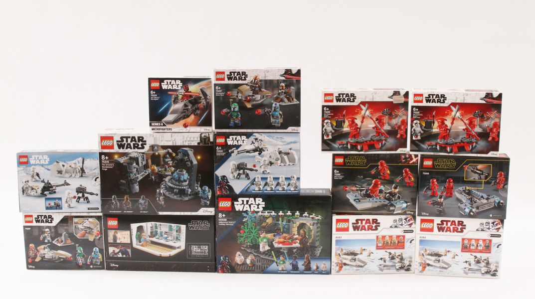 Kartonger med LEGO 14st, Star Wars