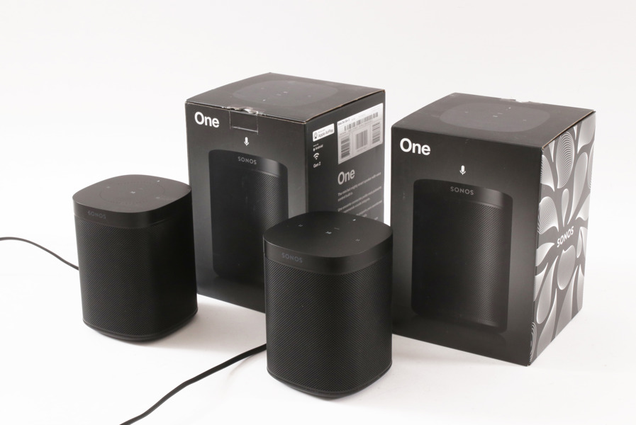 Högtalare ett par, Sonos, One, Gen.2, 2017