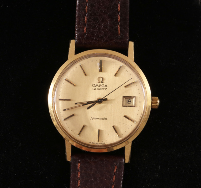 Herrarmbandsur, Omega, Seamaster, 18k