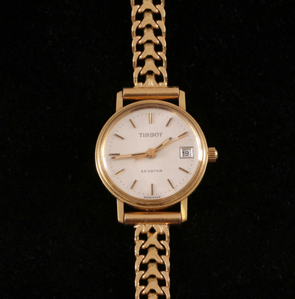 Damarmbandsur i 18k, Tissot Seastar