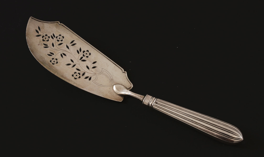 Fiskspade i sterlingsilver, England, London