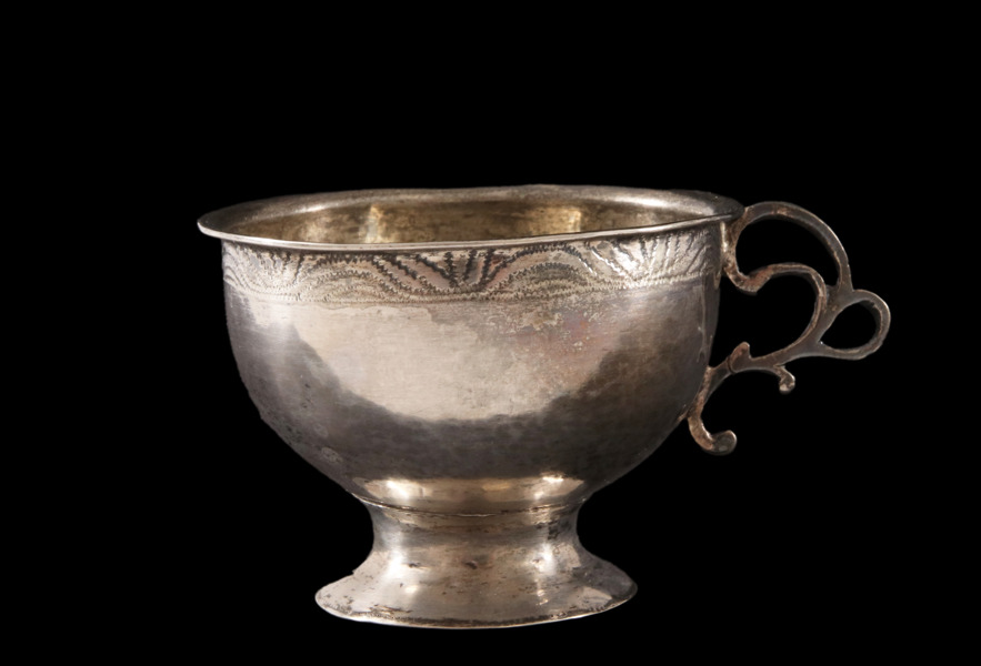 Kopp med hänkel, silver, 1788