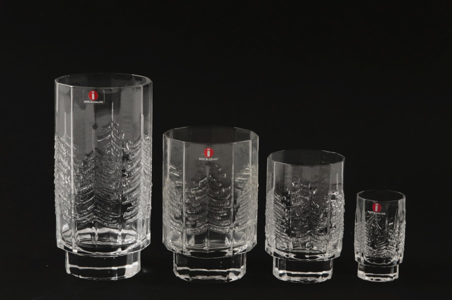 Glasservisdelar 26st, "Kuusi", Jorma Vennola för IIttala