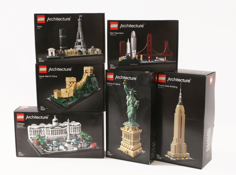 Kartonger med LEGO 6st, Architecture