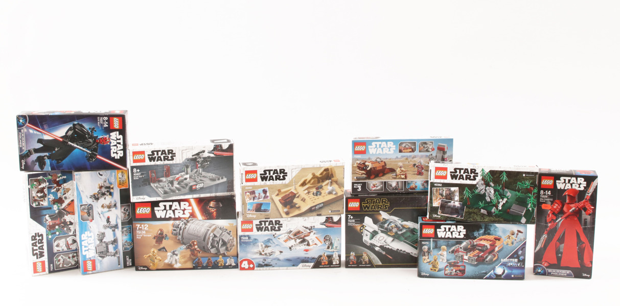 Kartonger med LEGO 12st, Star Wars