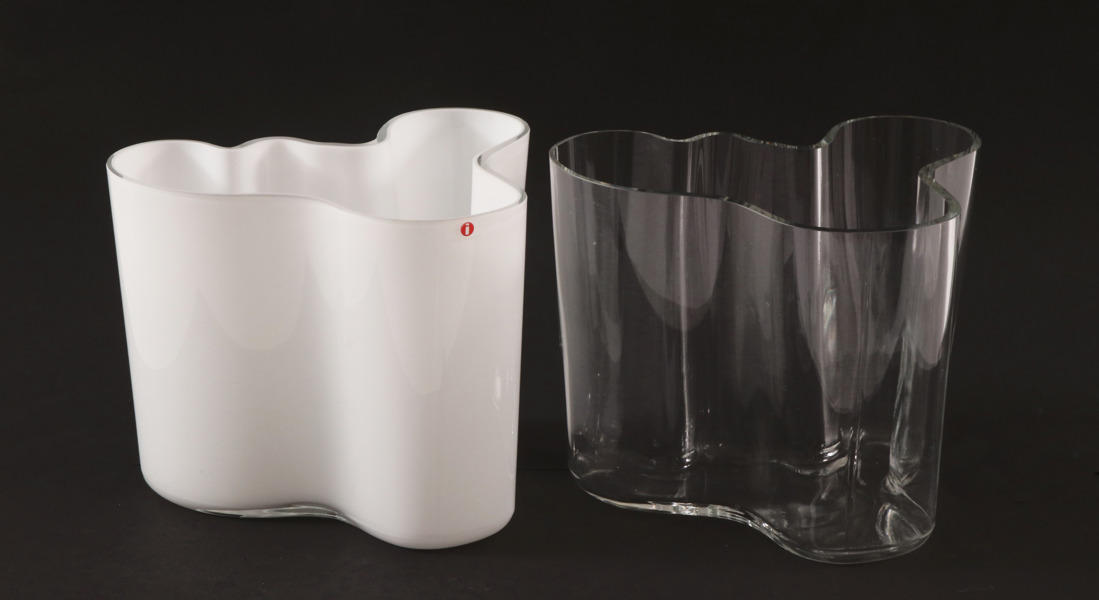 Vaser 2st, "Savoy", Alvar Aalto för Iittala