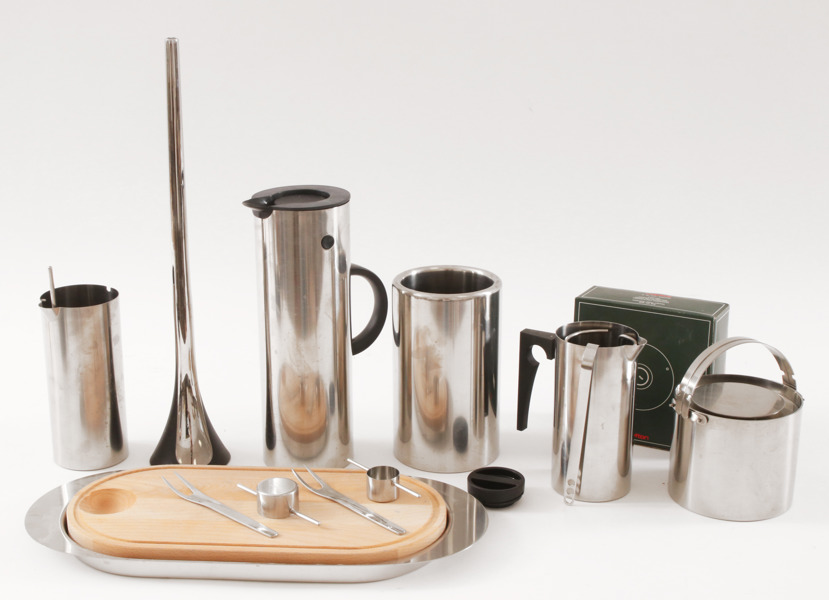 Parti serveringsdelar, Stelton, bl.a. Arne Jacobsen, Danmark