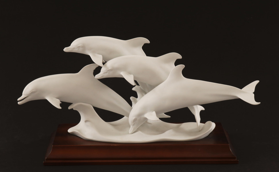 Figurgrupp, "Bottlenose Dolphins", Ev. Gawantko för Kaiser 