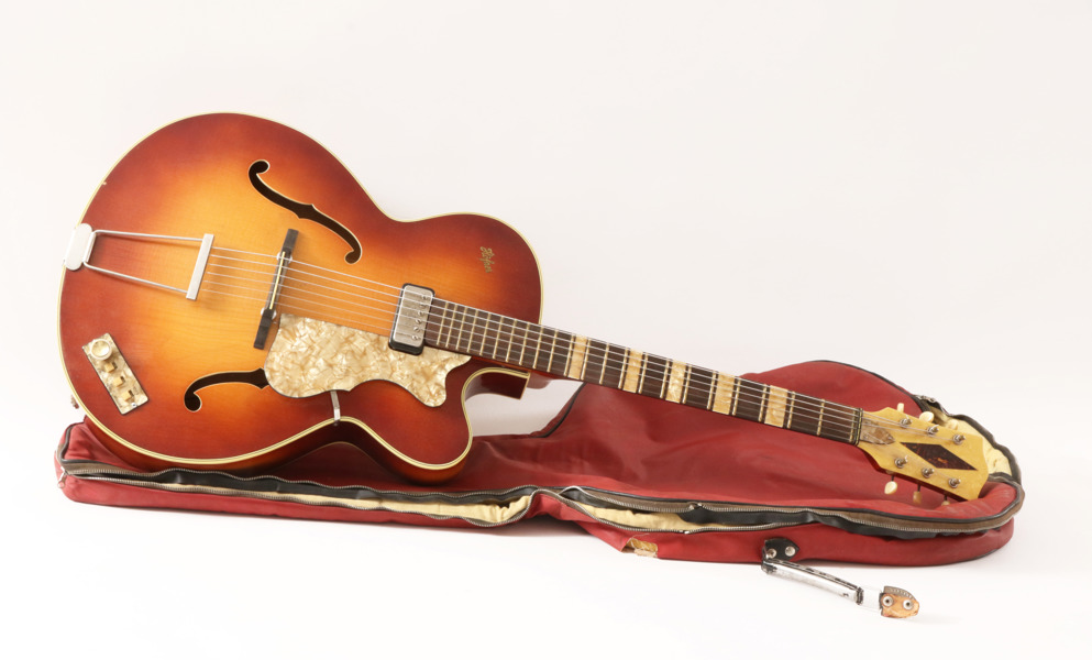 Elgitarr, "Sunburst", Höfner, 1950-tal