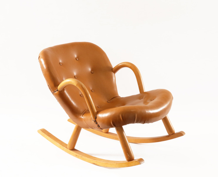 Gungstol, "Muslingestolen"/"Clam Chair", omkring 1900-talets mitt