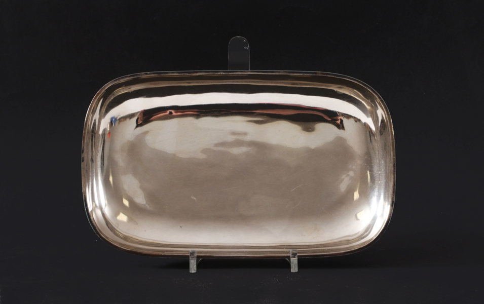 Bricka i sterlingsilver, Atelier Borgila, Stockholm, 1940