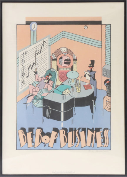 Affisch, "Bebop Business", tryckt 1983