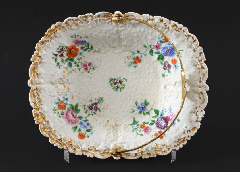 Fat med hänkel, Meissen, Tyskland, 1800-tal