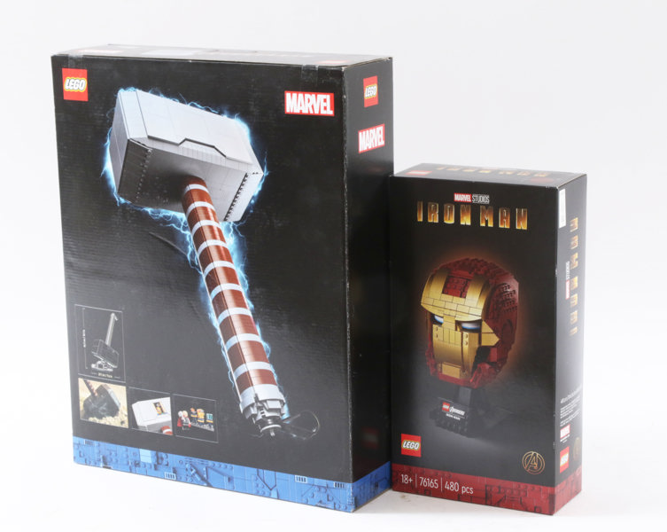 Kartonger med LEGO 2st, Marvel