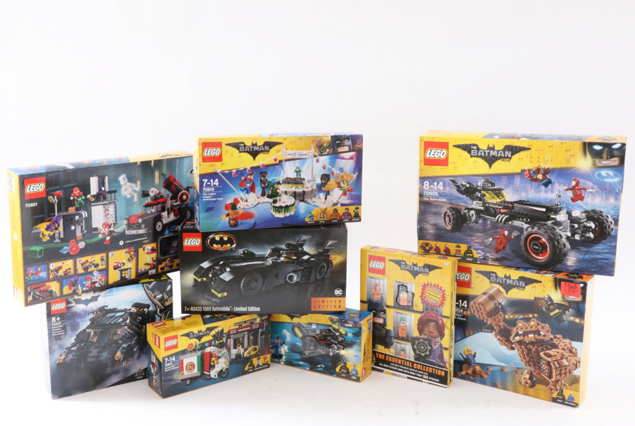 Kartonger med LEGO 9st, Batman