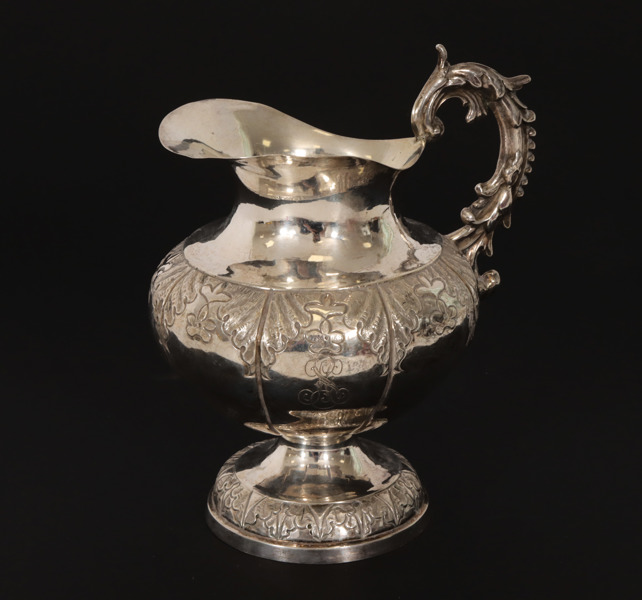 Gräddkanna, silver, senempire, 1842