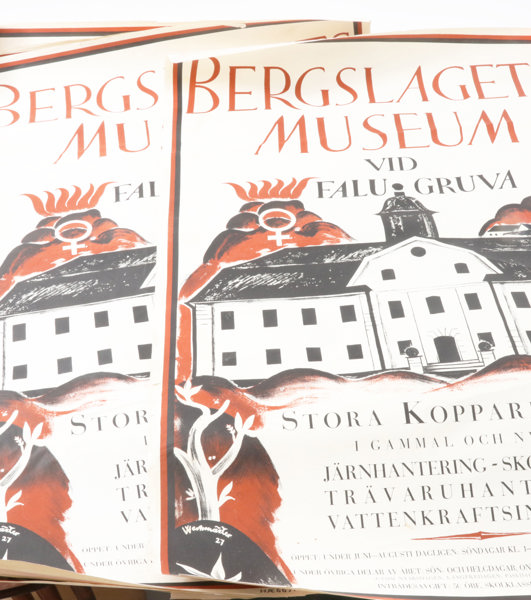 Affischer 4st, "Bergslagets Museum vid Falu Gruva"