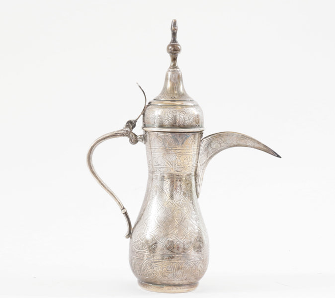 Kaffekanna i silver, Irak, 1900-tal