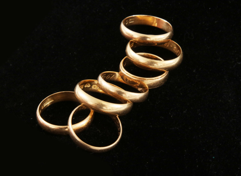 Ringar 7st, 18k