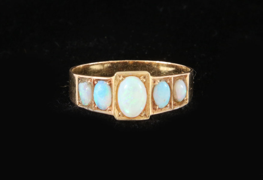 Ring i 18k, Gustaf Dahlgren, Malmö, år 1900