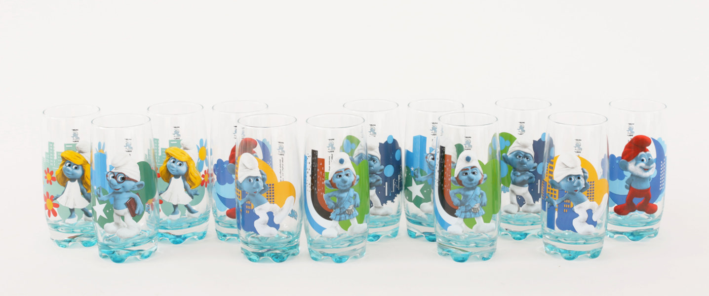 Glas 12st, Smurfarna, Peyo, 2011