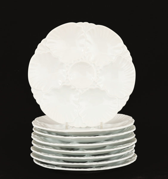 Ostrontallrikar 8st, Cerabel, Porcelain de Baudour, Belgien