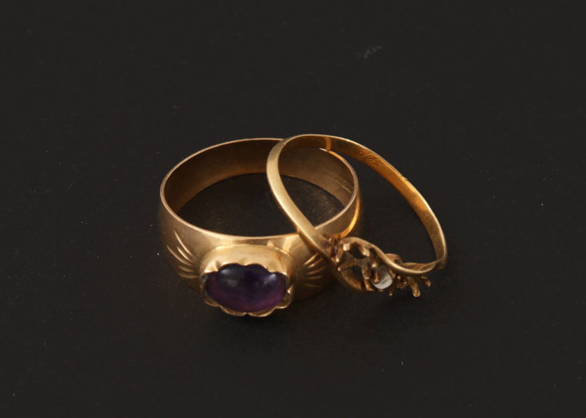 Ringar 2st, 18k