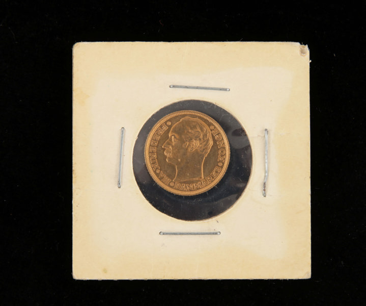 Guldmynt, 10 kroner, Fredrik VIII, Danmark, 1908 