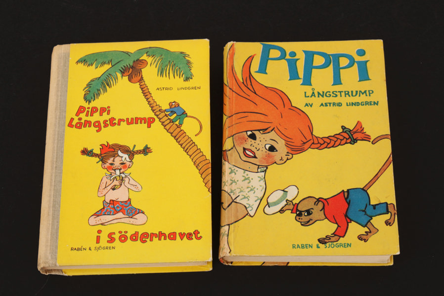 Barnböcker 2st, "Pippi Långstrump"