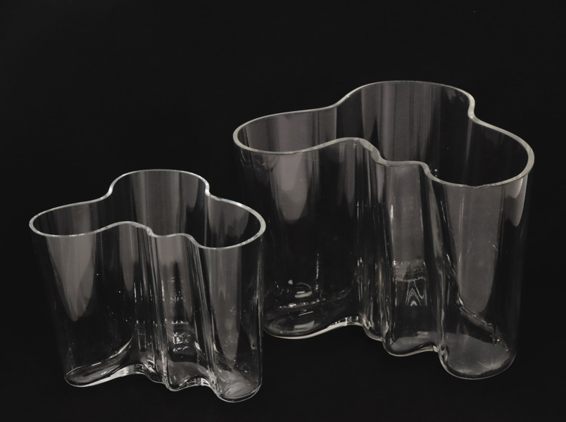 Vaser 2st, "Savoy", Alvar Aalto för Iittala