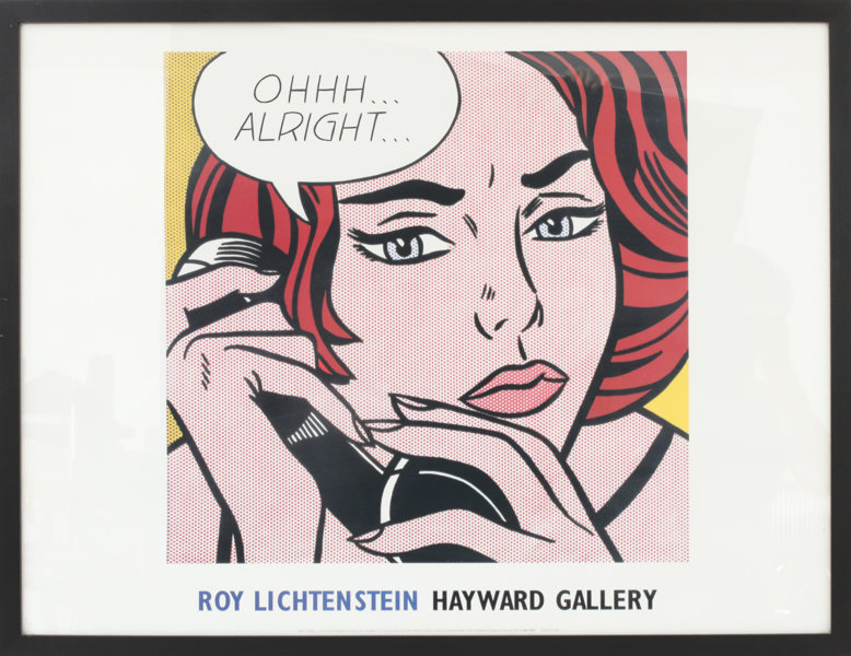 Affisch, "Roy Lichtenstein - Hayward Galleri", daterad 2004