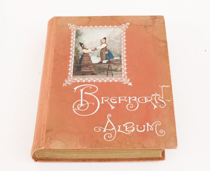 Brevkortsalbum med ca.194st brevkort, 1900-talets början