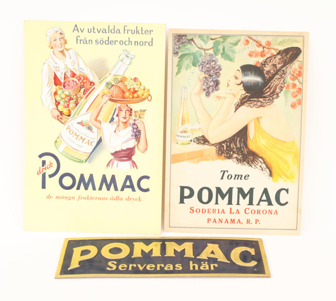 Reklamskyltar 3st, Pommac