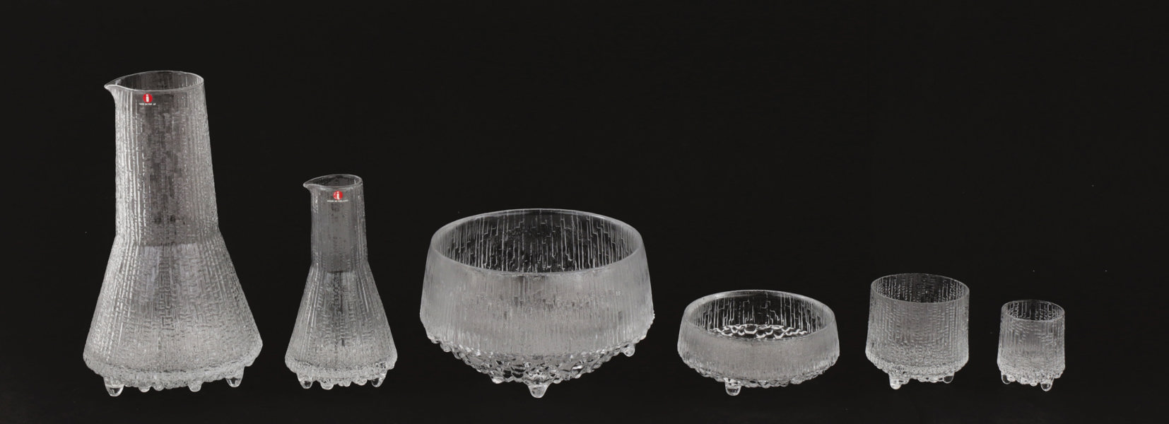 Glasservisdelar 34st, "Ultima Thule", Tapio Wirkkala för Iittala