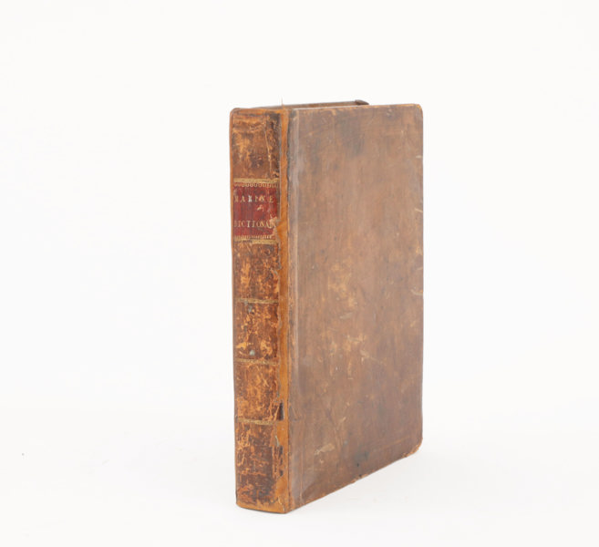 Bok, "An Universal Dictionary of the Marine", William Falconer, tryckt 1784