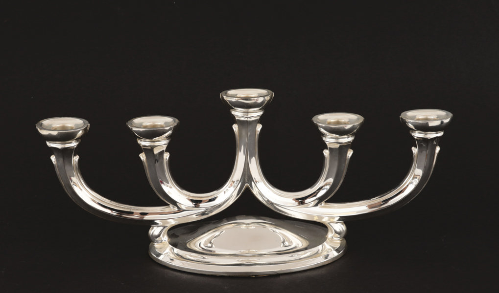 Kandelaber i sterlingsilver, 1900-tal