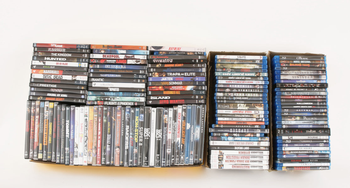 Samling DVD och Bluray