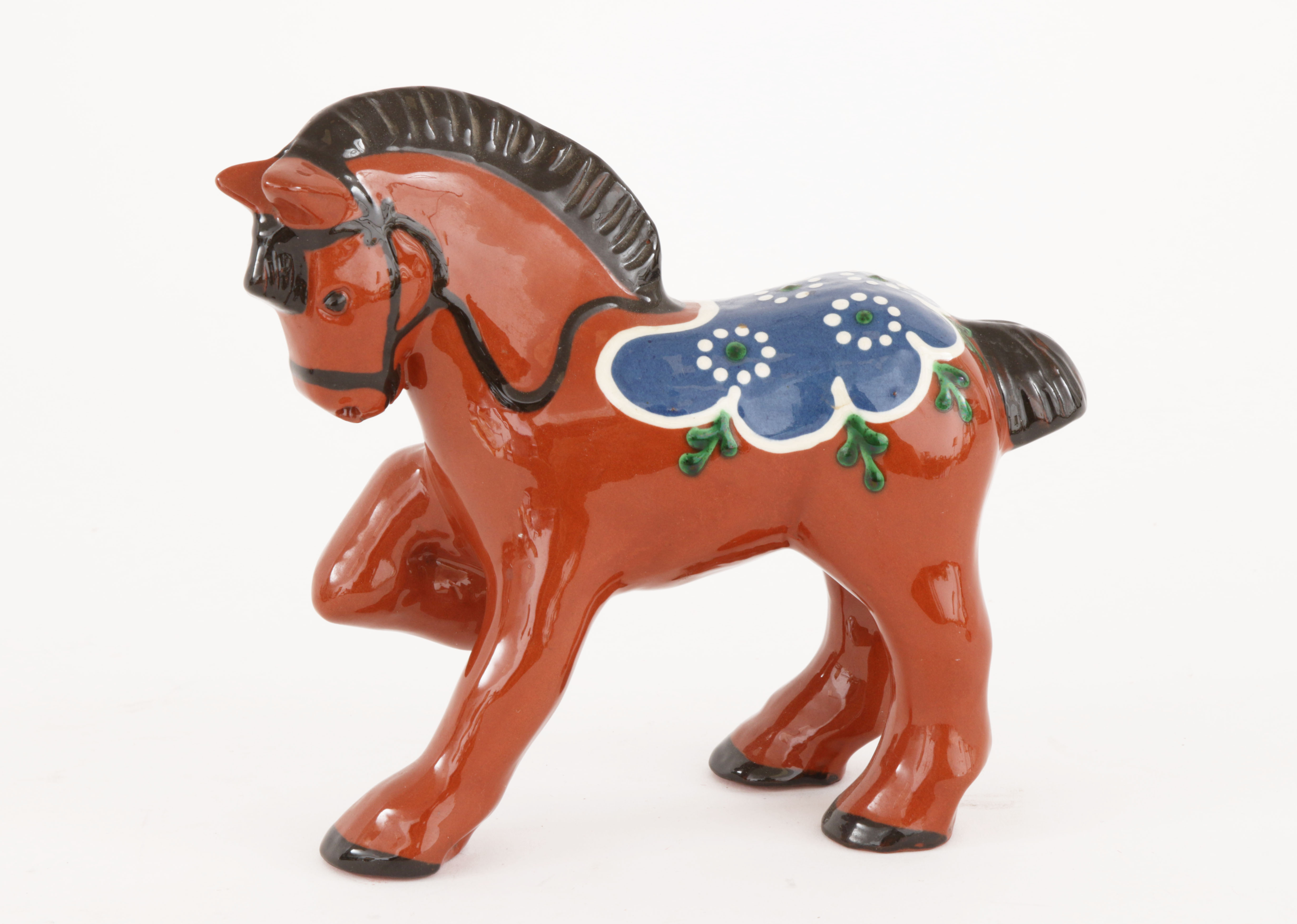VINTAGE CÉRAMIQUE PETITE Statue Peint Main Cheval Beswick England